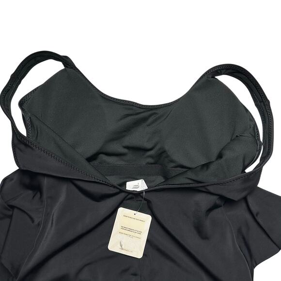 Fabletics | Women | Scoop Tie Back Shaping Black One Piece Swimsuit | Sz Large - Picture 9 of 15
